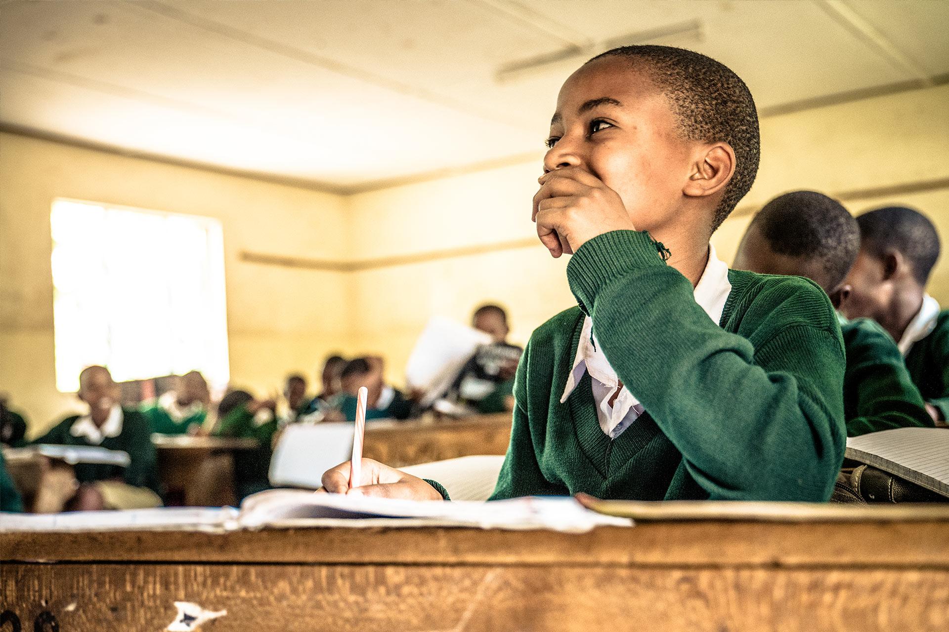 Child at Baraa Primary School Siringit supports the Baraa Primary School in Arusha since 2009